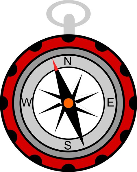 compass cartoon|clip art of a compass.